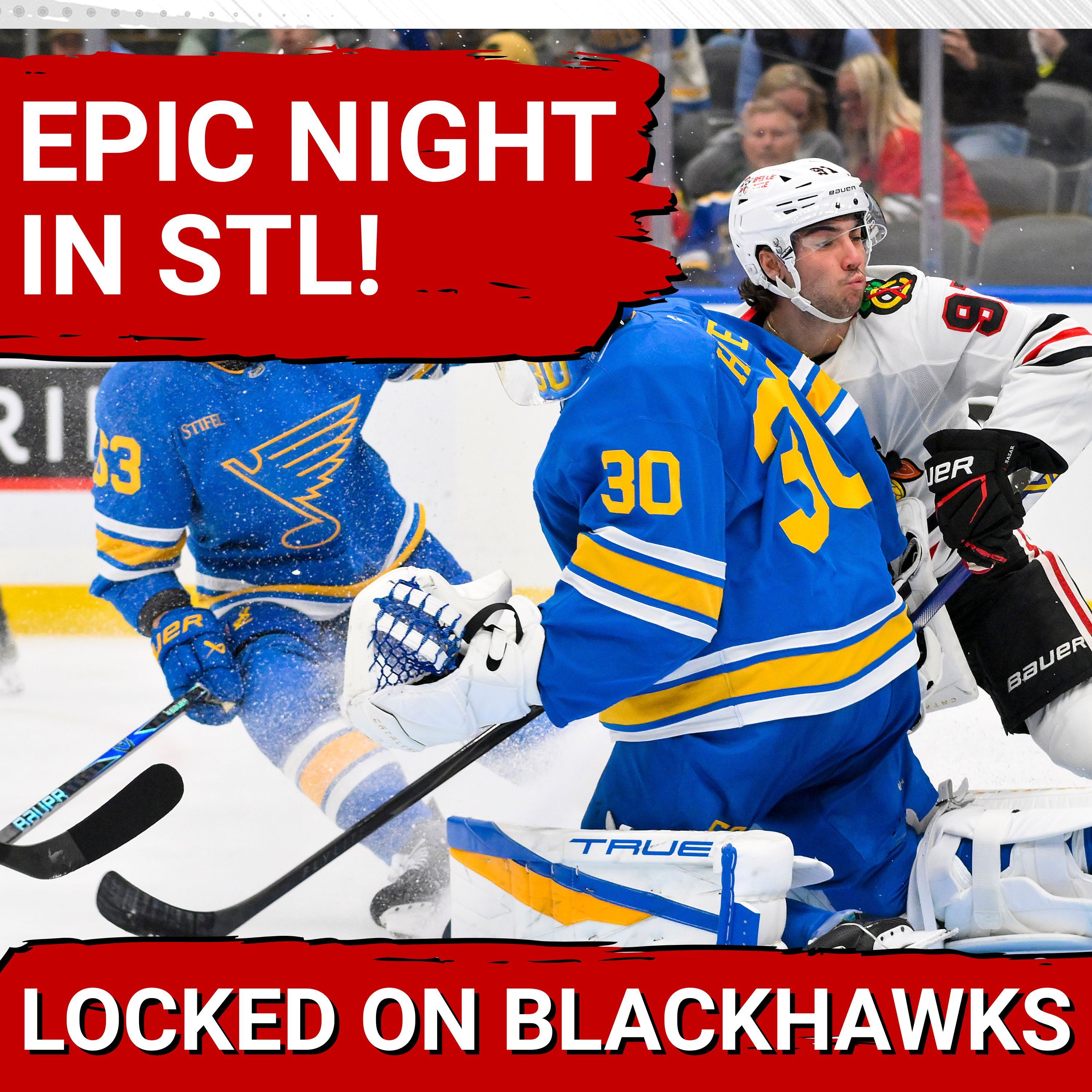 POSTGAME: Young Blackhawks Throttle Blues 8-3 in EPIC Win | Bedard & Reichel Tally 3 Points