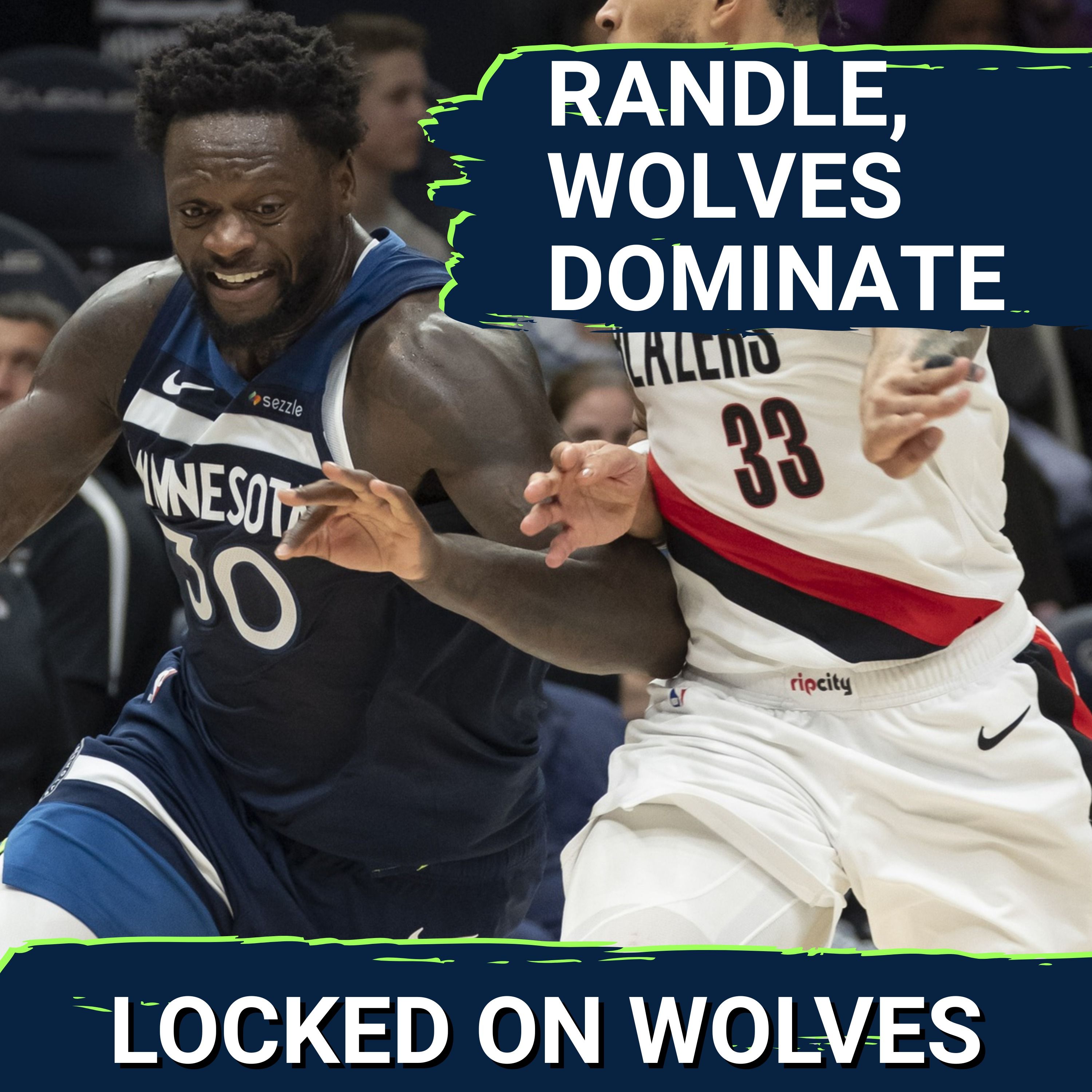 Jaden McDaniels, Julius Randle Lead Minnesota Timberwolves' DOMINANT WIN Over the Portland Trail Blazers