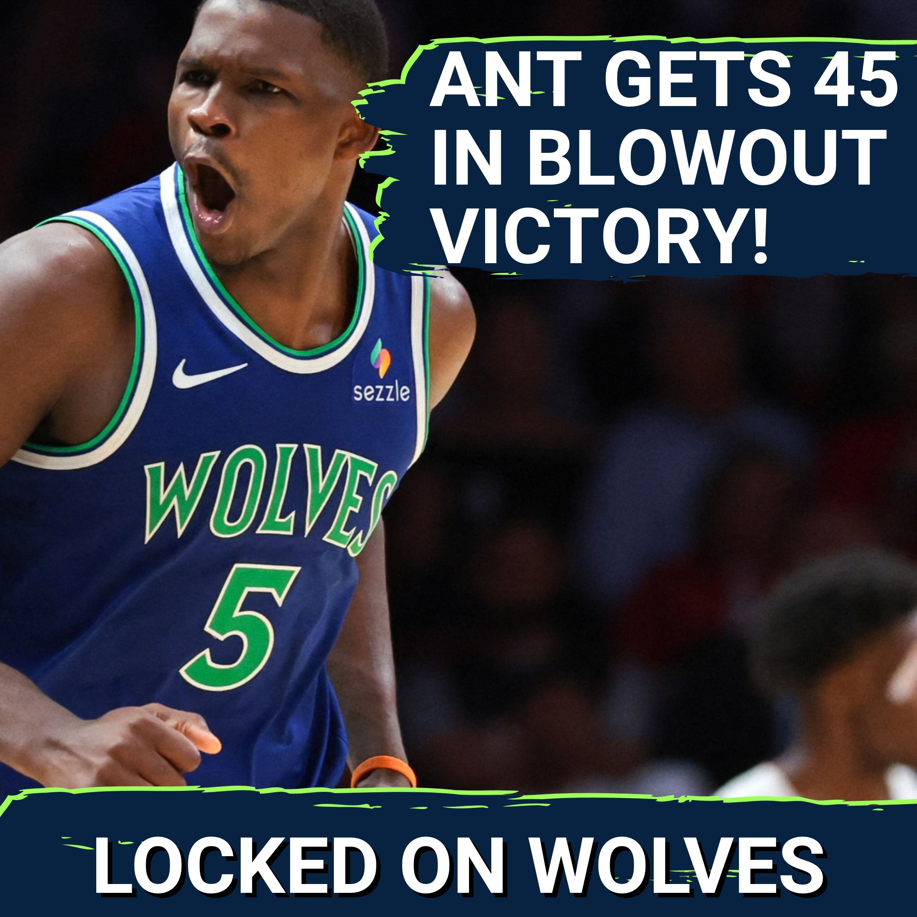 Anthony Edwards DROPS 45 POINTS As Minnesota Timberwolves CRUSH Heat In LaMelo Ball's Debut episode artwork